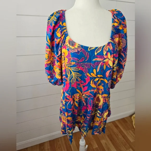Terra & Sky Plus Size Colorful Floral Blouse Top size 2x - Picture 1 of 7